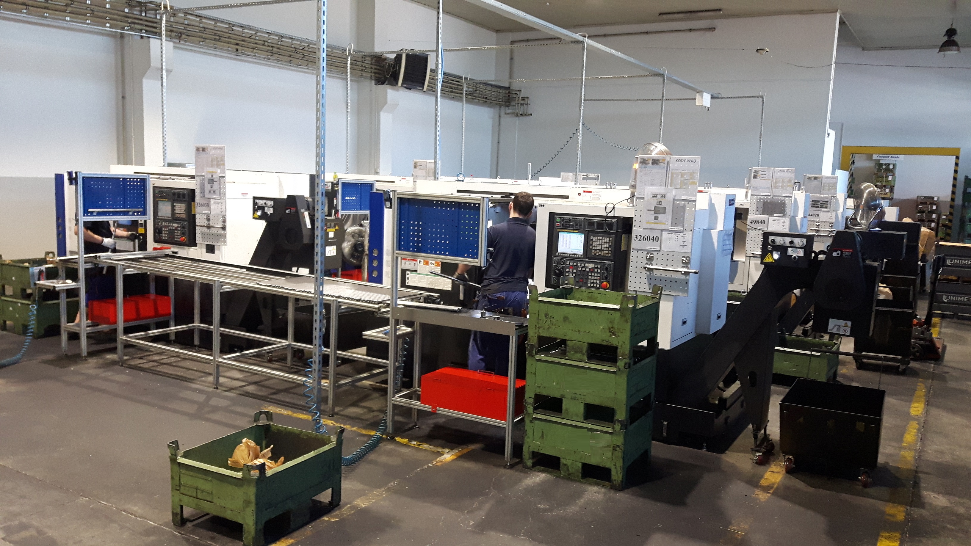 Layout - gniazda produkcyjne