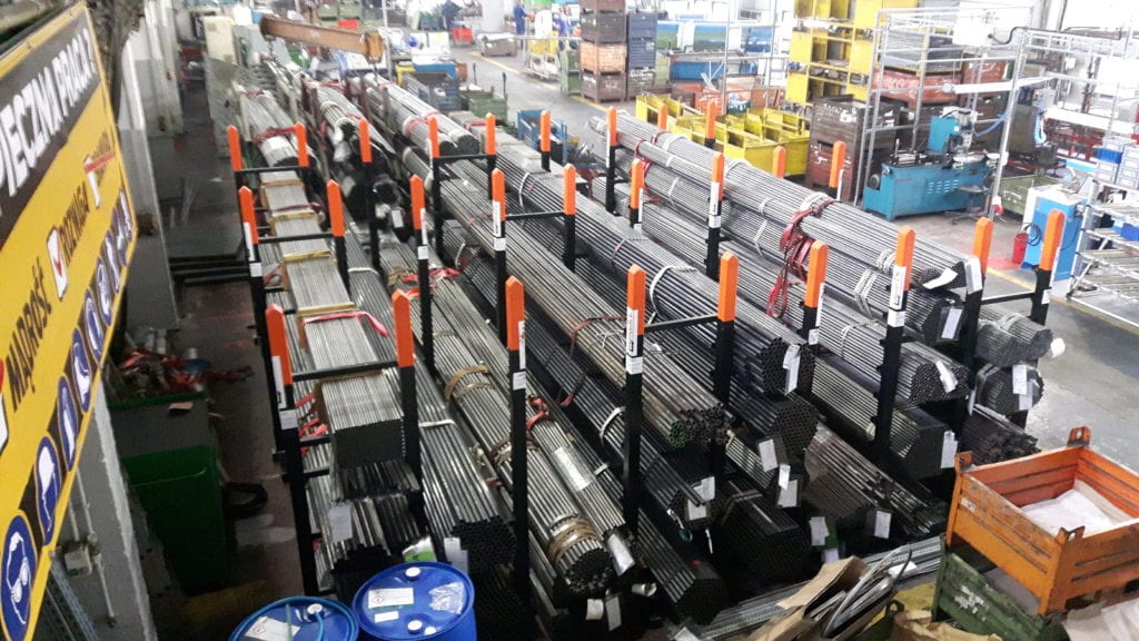 Przykład case study: Layout magazynowanie rur