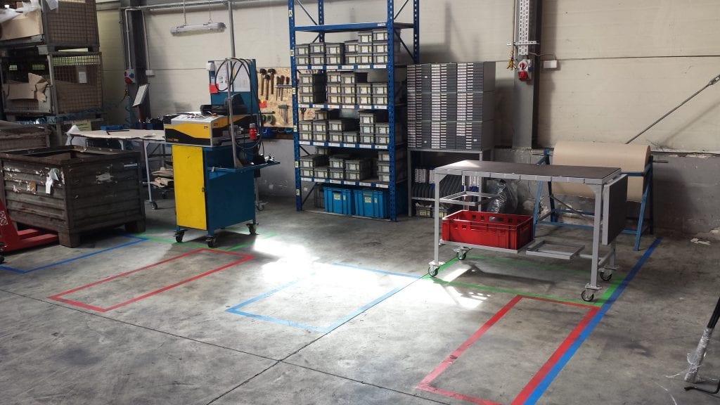 Organizacja montażu i pakowania - wygląd obrzaru