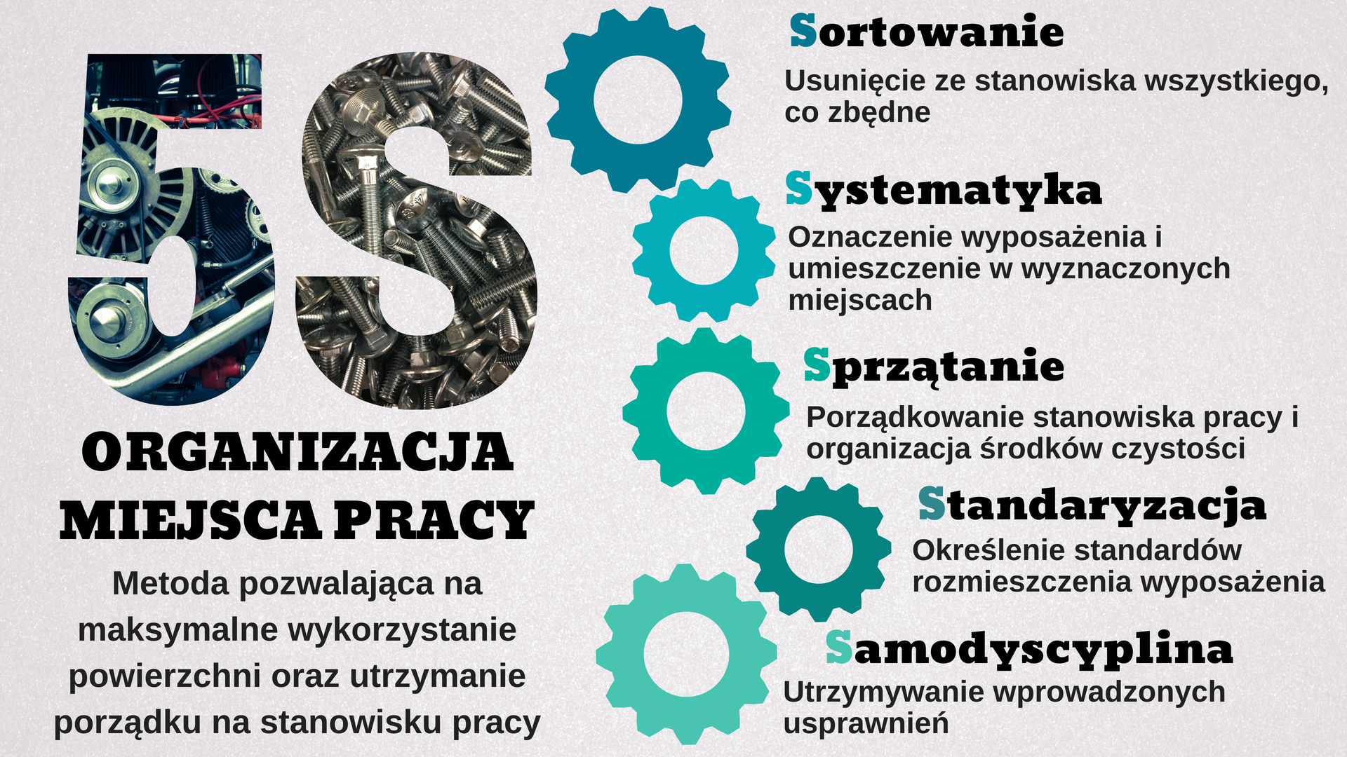5S - Organizacja Miejsca Pracy - szkolenie