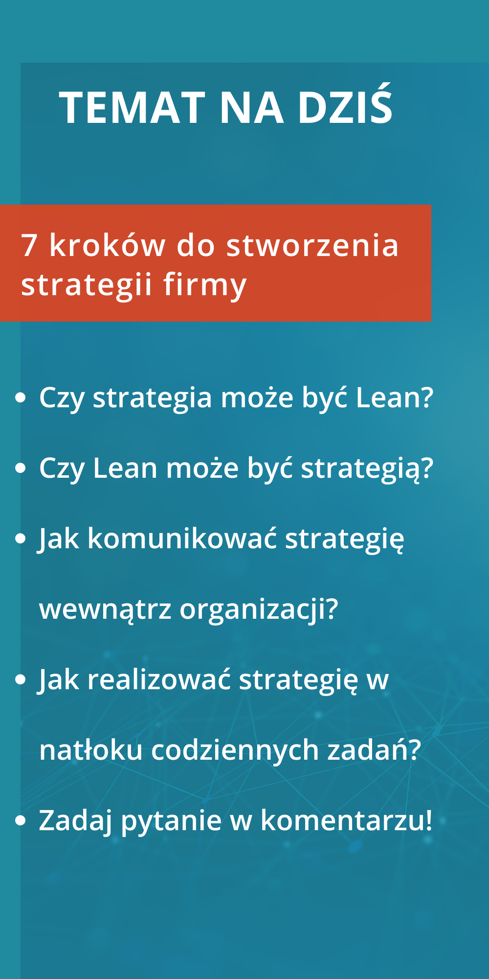 PLAN NA DZIŚ