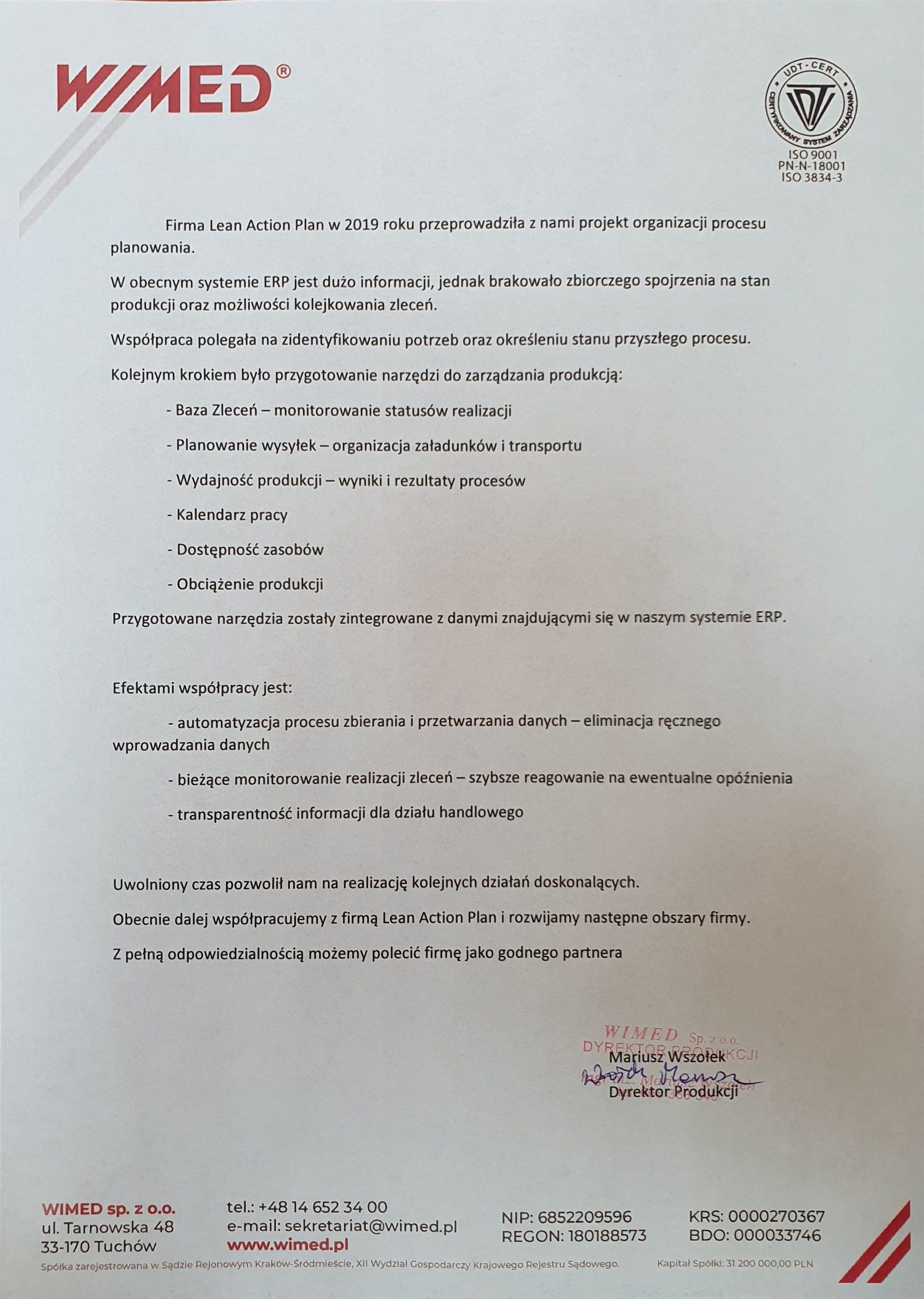 WIMED-Planowanie Produkcji-Referencje