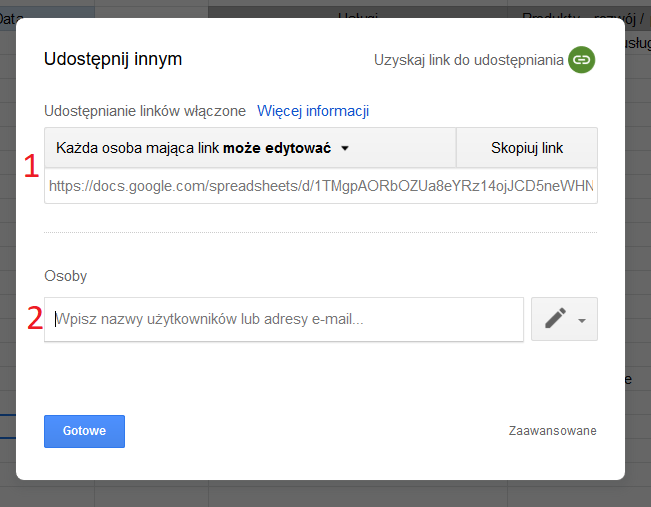 Współpraca zdalna – arkusze google (udostępnianie arkusza) Homeoffice, Współpraca zdalna - arkusze google (udostępnianie arkusza)