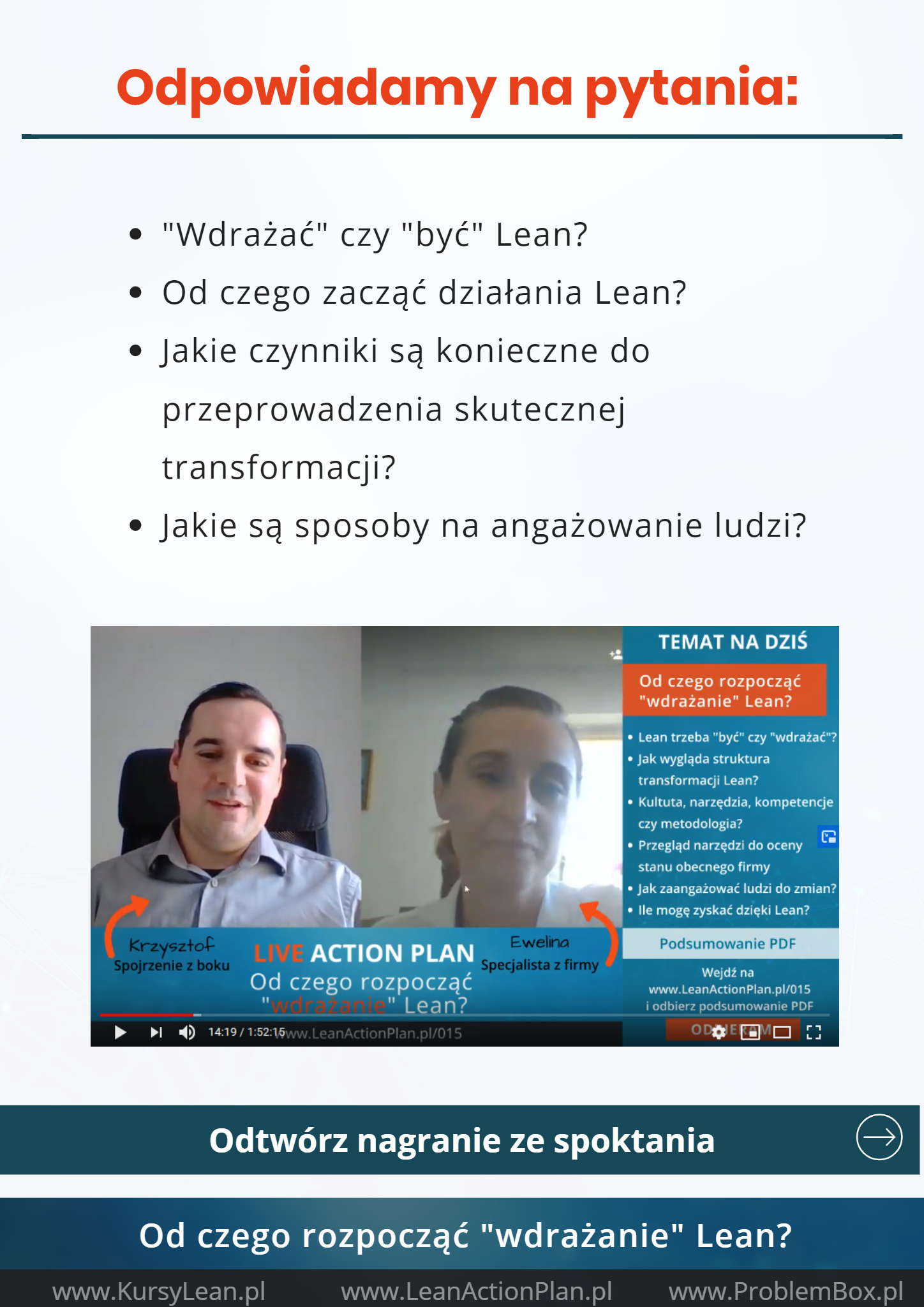 Od czego rozpocząć wdrożenie Lean – Podsumowanie2 Od czego rozpocząć wdrożenie Lean - Podsumowanie2