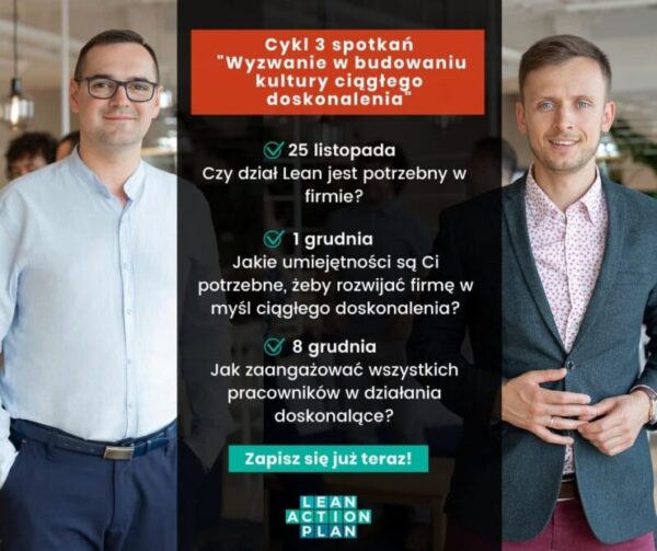 Wyzwanie w budowaniu kutury ciągłego doskonalenia Wyzwanie w budowaniu kutury ciągłego doskonalenia - cykl webinarów