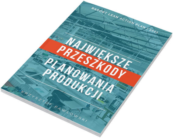 Okładka przeszkody planowania Planowanie produkcji raport