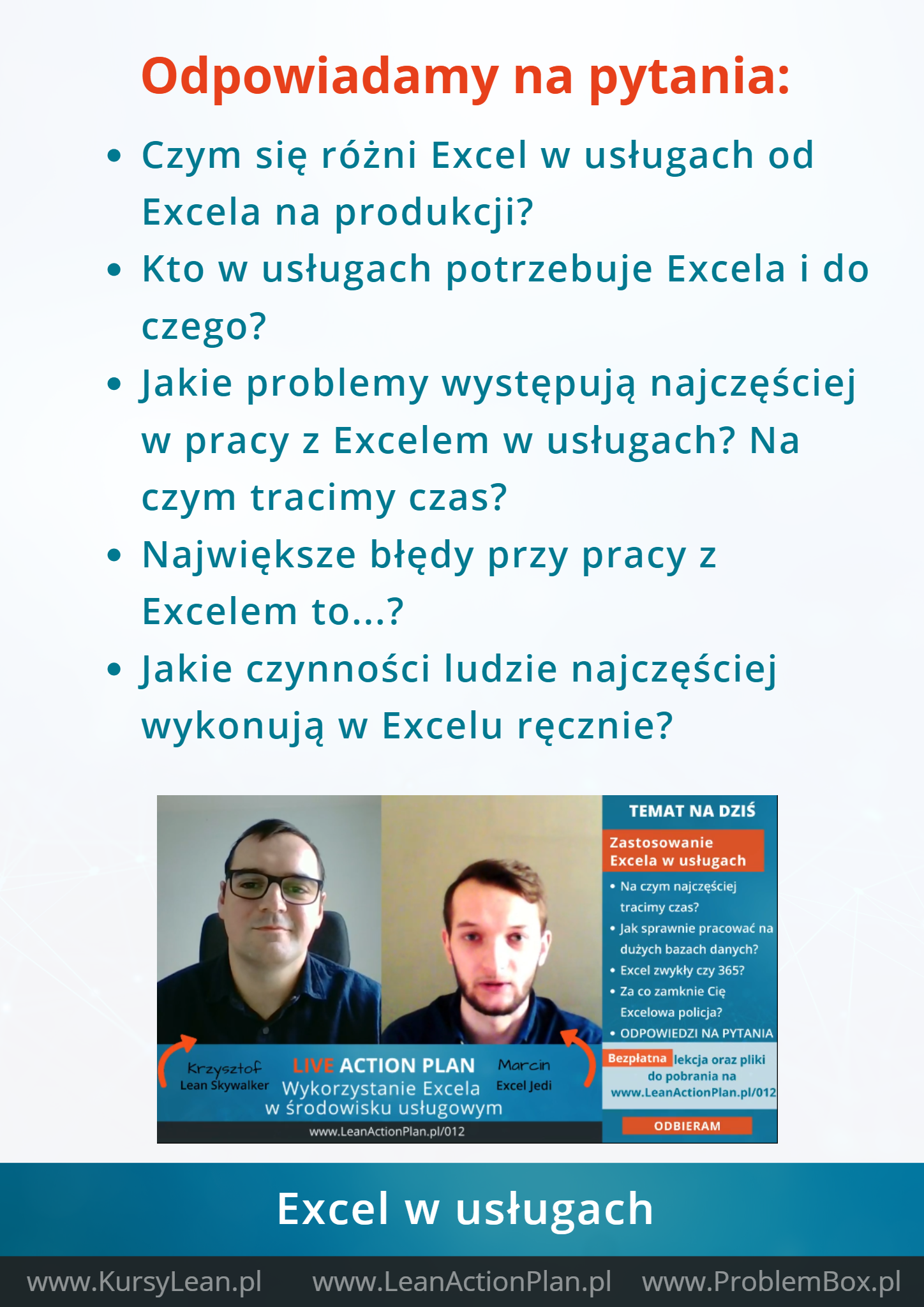 Excel w usługach – Podsumowanie2 Excel w usługach - Podsumowanie2