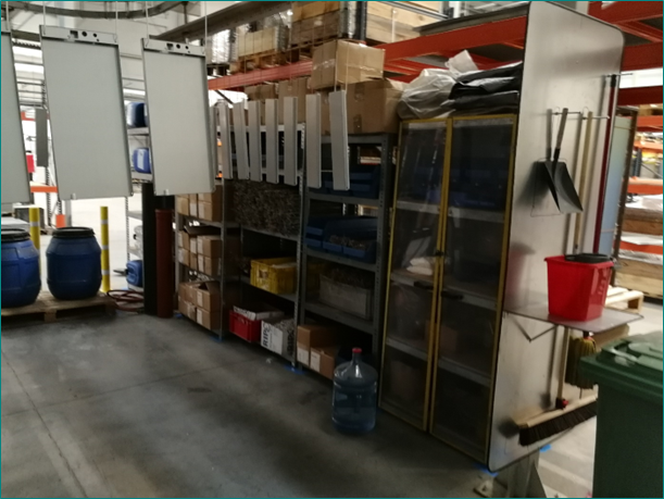 Uporządkowane miejsce pracy po wprowadzeniu zmian 5S - po selekcji, systematyce i sprzątaniu