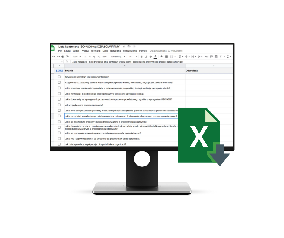 Projekt bez tytułu (3) Lista kontrolna ISO 9001 - LeanActionPlan