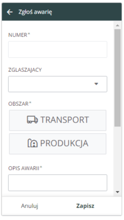 Rejestr awarii i napraw